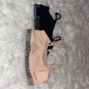 Calvin Klein sports bras. size -  14/16. Never worn before